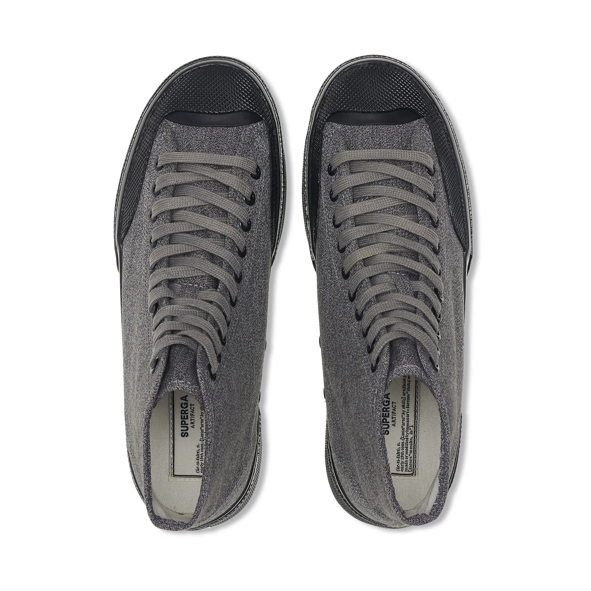 2433 Salt Pepper Sneakers - Grey Black