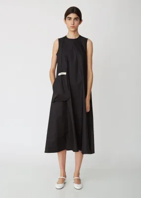 Chic A-Line Dress with Convenient Pockets