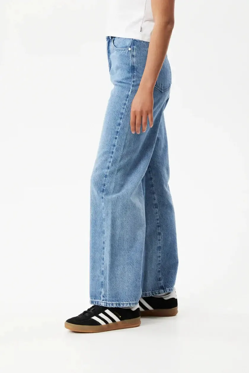 Afends gigi flares - worn blue