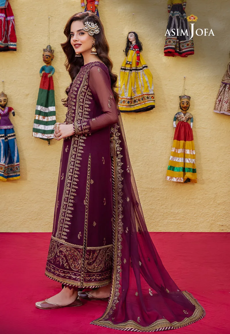 AJAB-03 EMBROIDERED CHIFFON 3 PCS