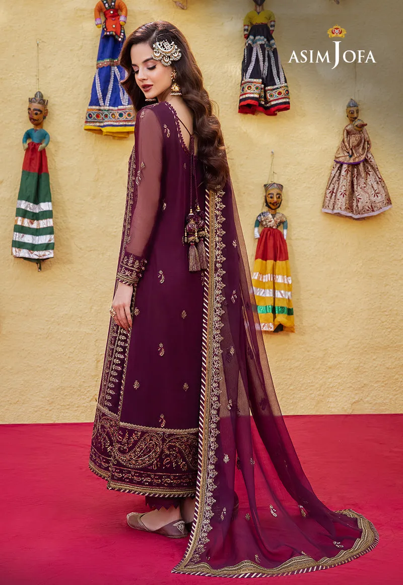 AJAB-03 EMBROIDERED CHIFFON 3 PCS