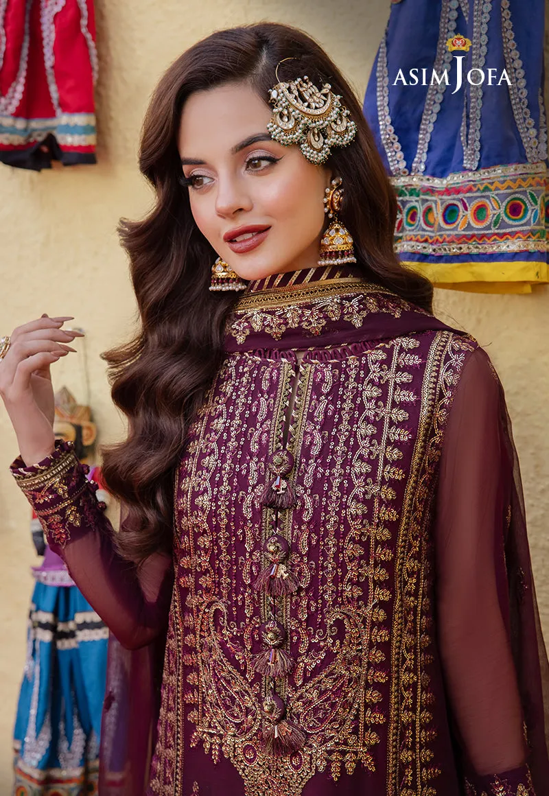 AJAB-03 EMBROIDERED CHIFFON 3 PCS