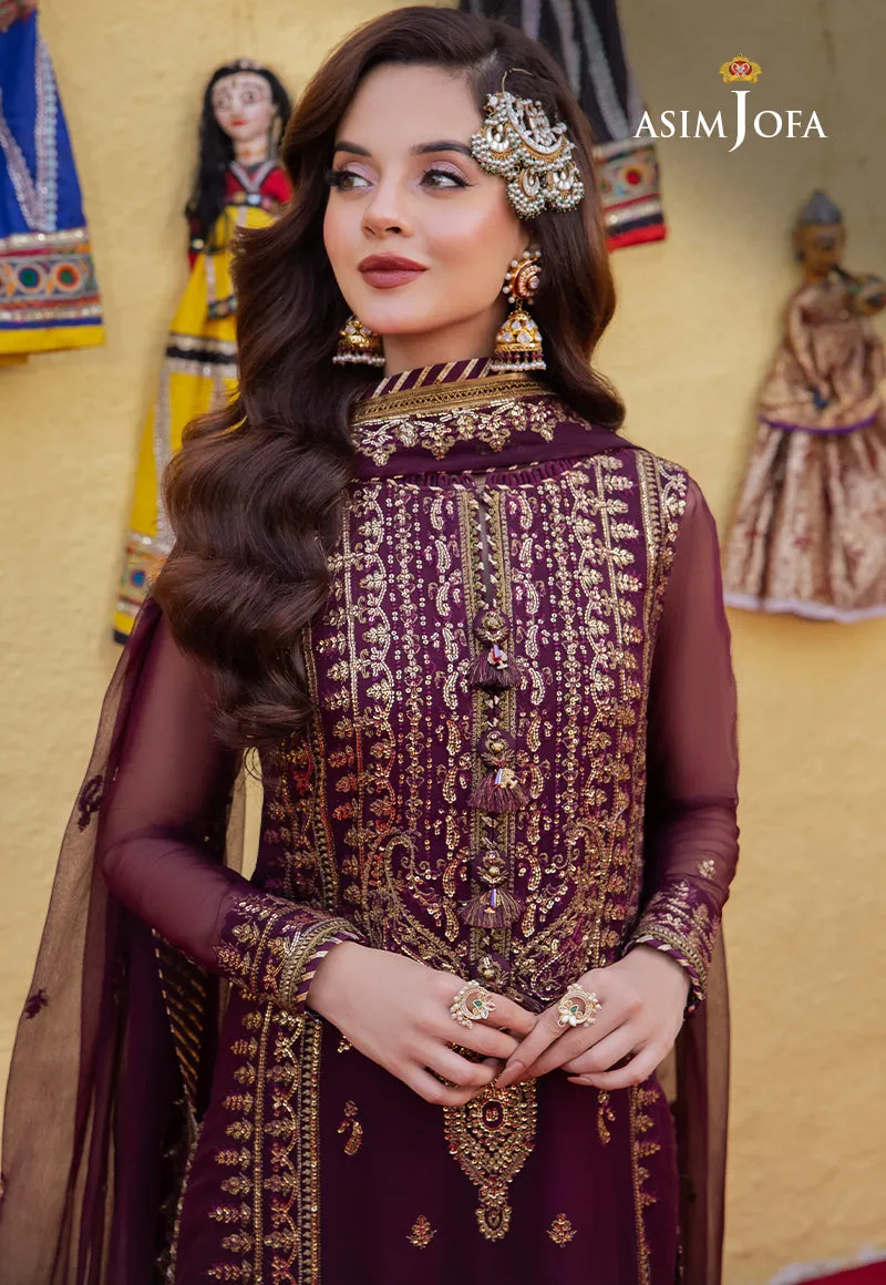 AJAB-03 EMBROIDERED CHIFFON 3 PCS