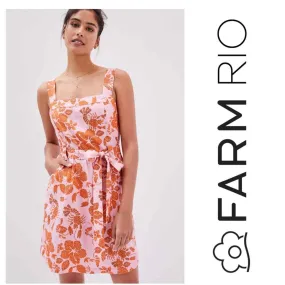 Anthropologie x Farm Rio Floral Mini Dress XS NEW