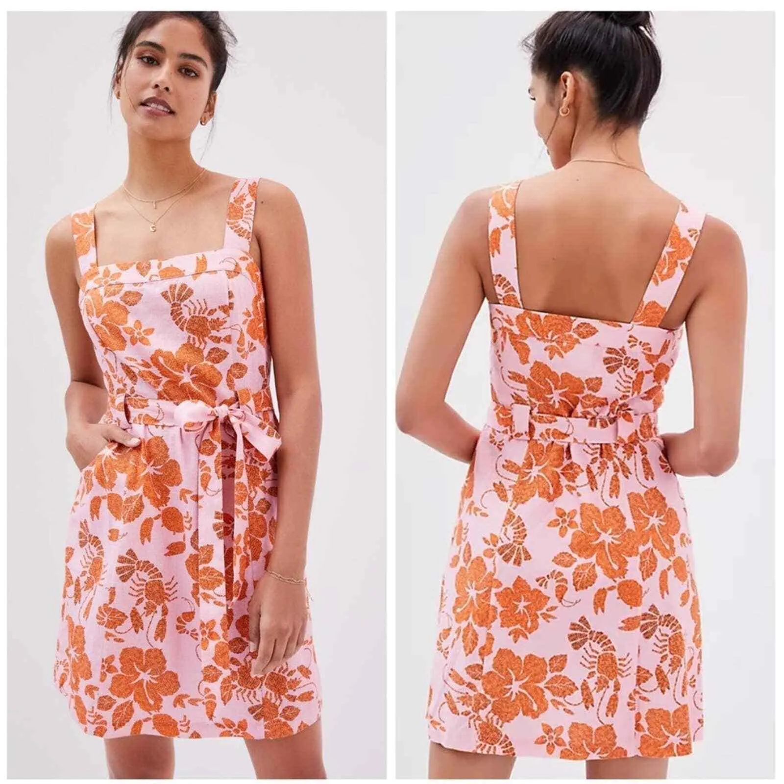 Anthropologie x Farm Rio Floral Mini Dress XS NEW
