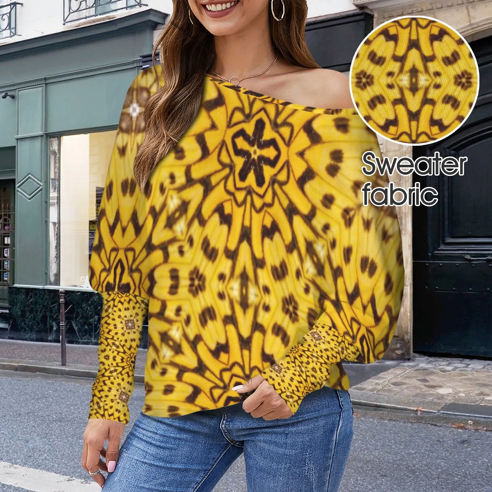 Batwing Long Sleeve Sweater Butterfly