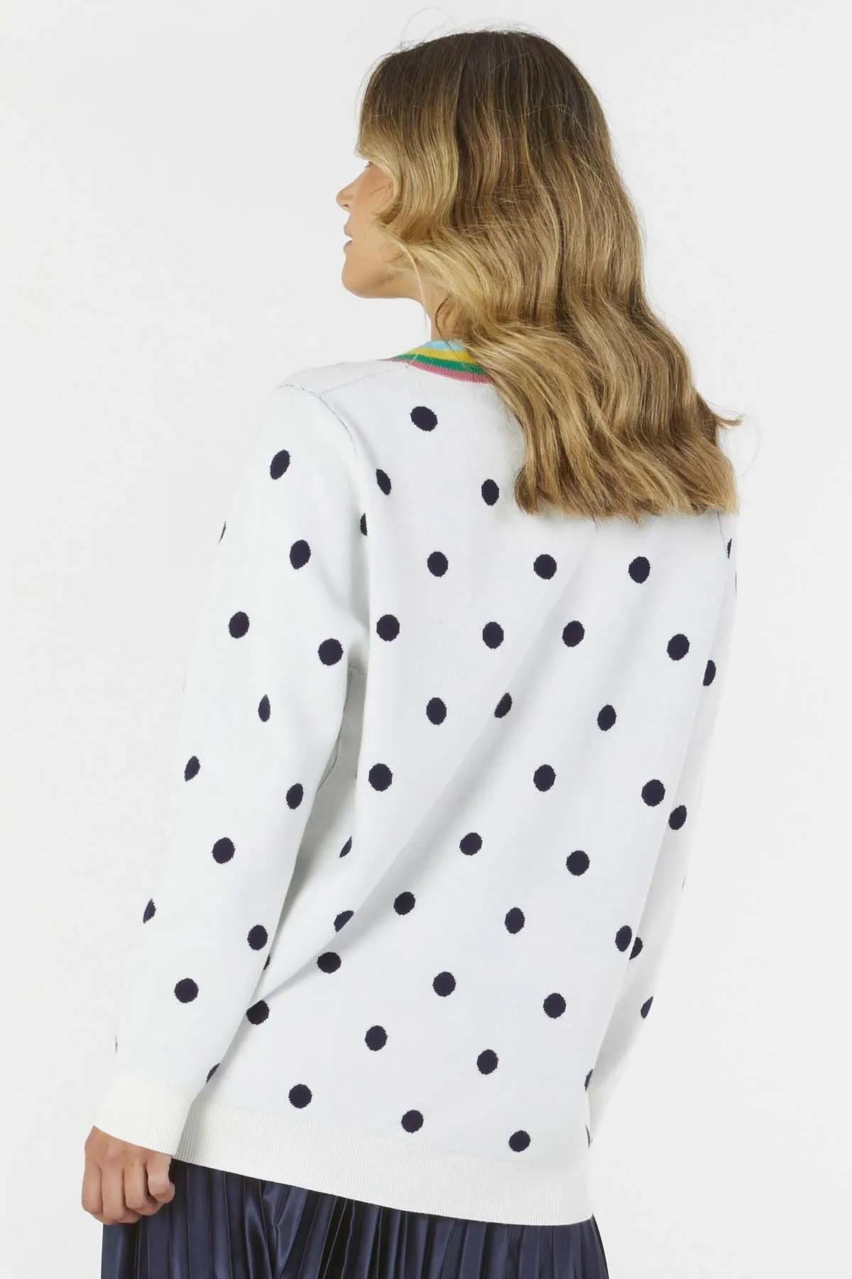 Betty Basics Pippa Cardigan in Polka Dot