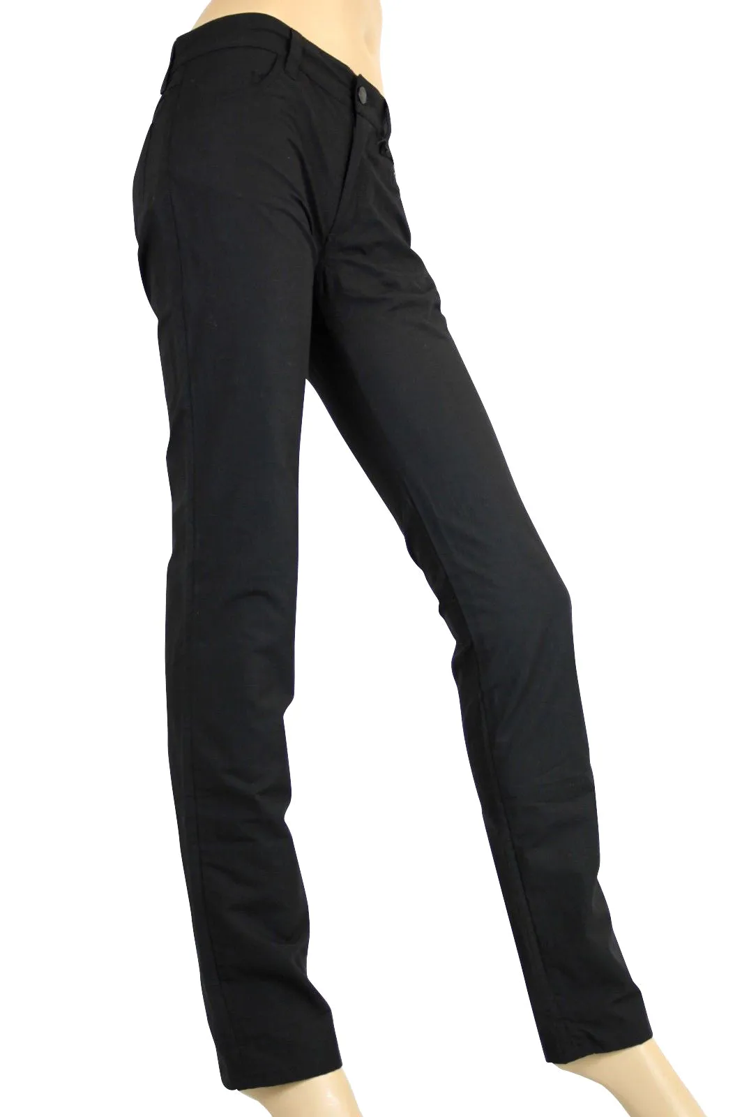 Bottega Veneta Women's Black Cotton Flax Casual Pants (44)