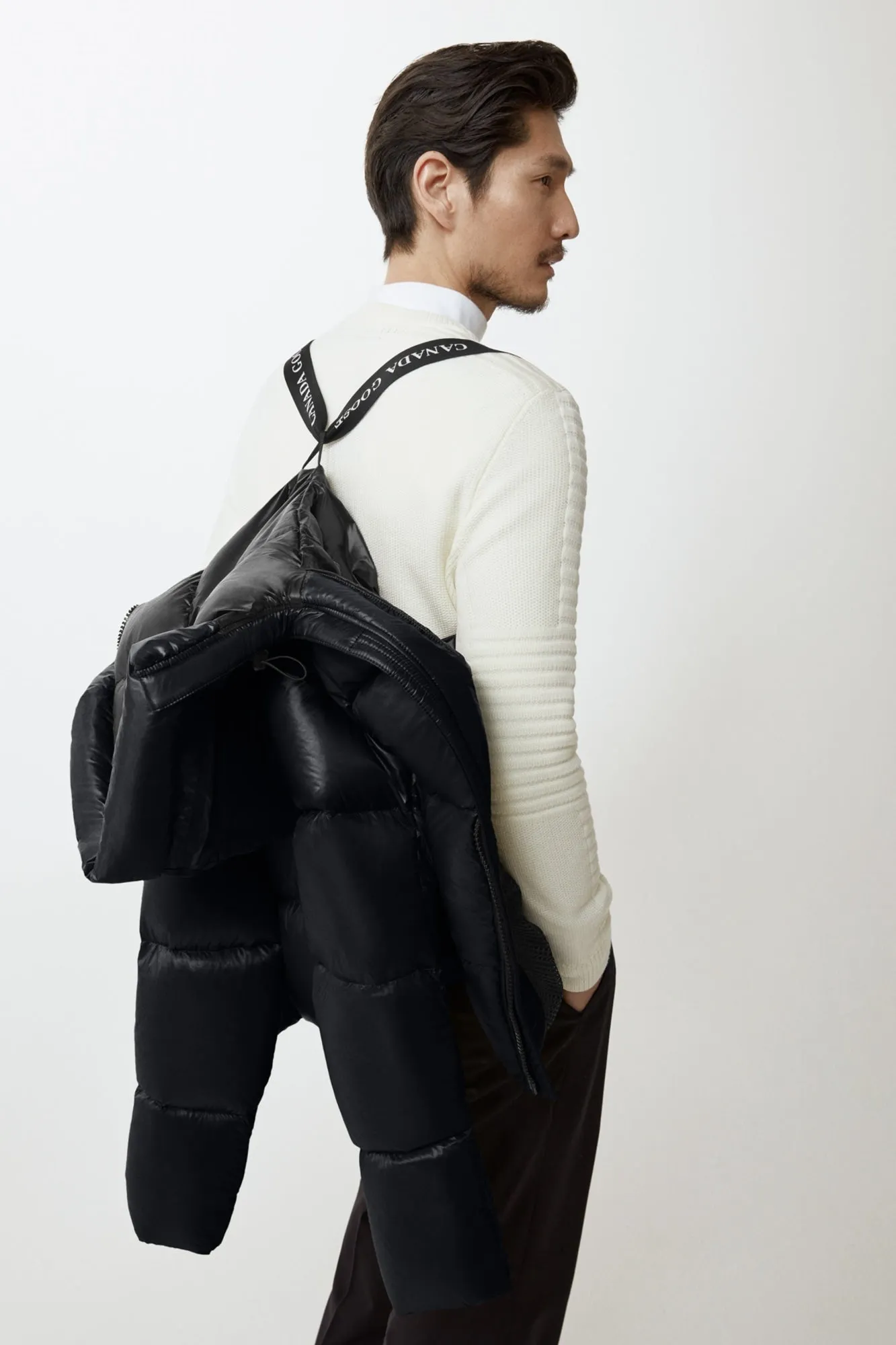 Black Crofton Puffer - Premium Quality Mens Insulated Jacket by Canada Goose