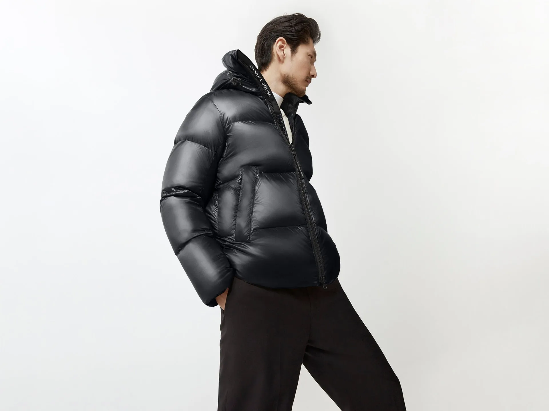 Black Crofton Puffer - Premium Quality Mens Insulated Jacket by Canada Goose