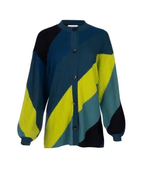 Cashmino Striped Cardigan