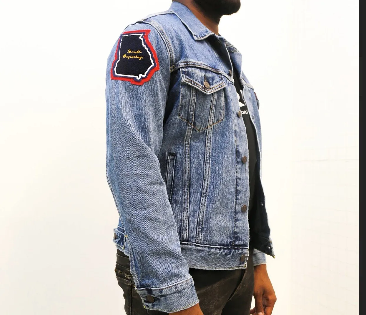 Columbia Blue "Atlanta" Custom Denim jacket