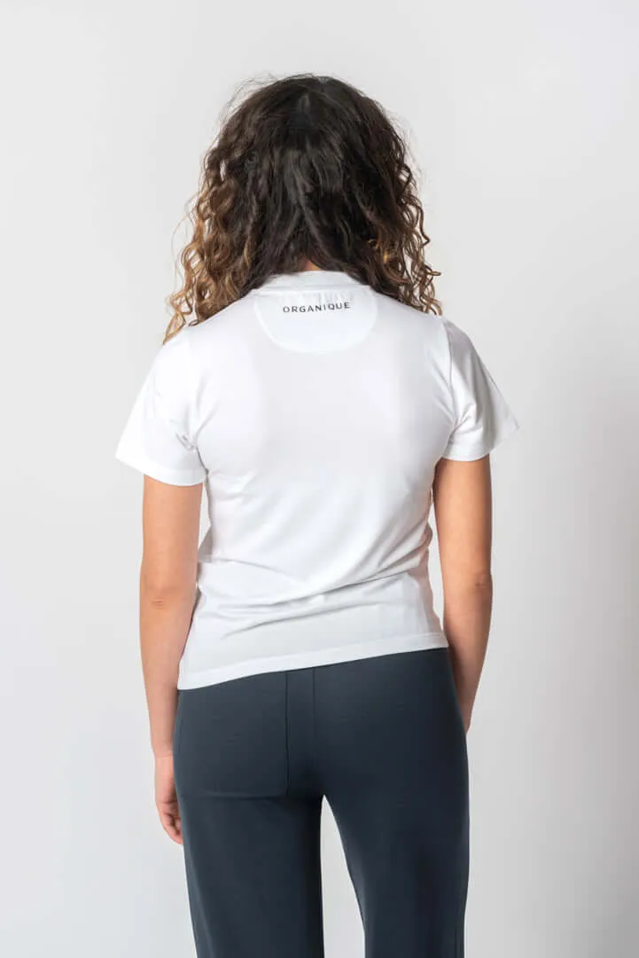 Crew Neck T Shirt in White
