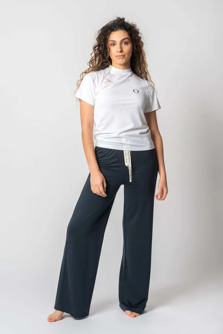 Crew Neck T Shirt in White