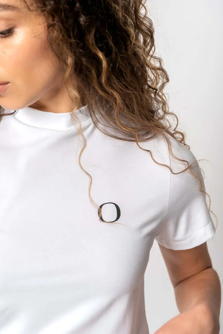 Crew Neck T Shirt in White