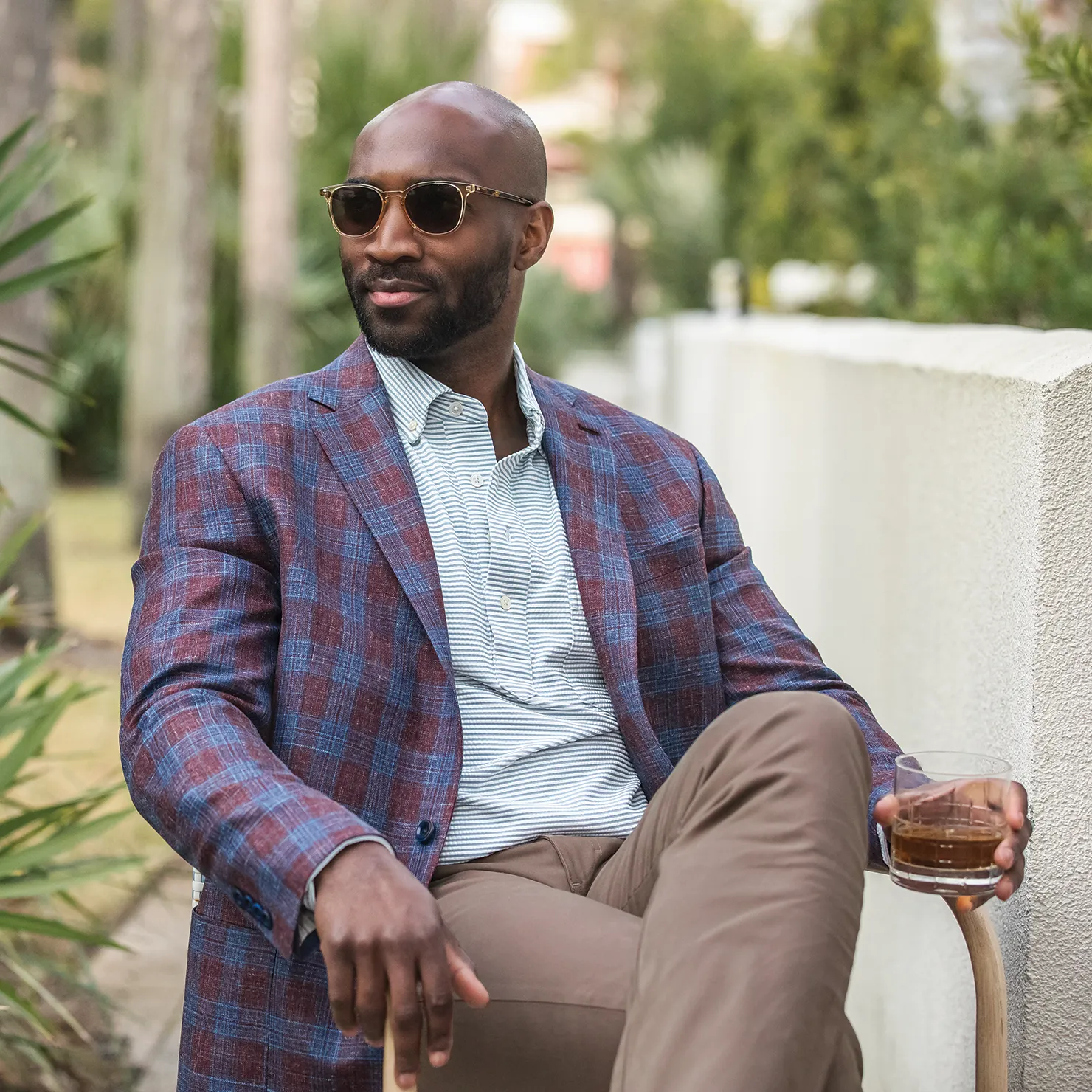 Di Pray Rococco Plaid Sport Coat - Stylish Mens Blazer for Classic Charm