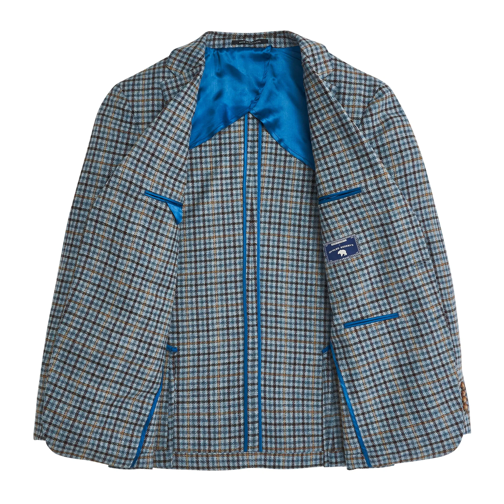 Endless Sky: Di Pray Sky/Chocolate Multi-Check Sport Coat