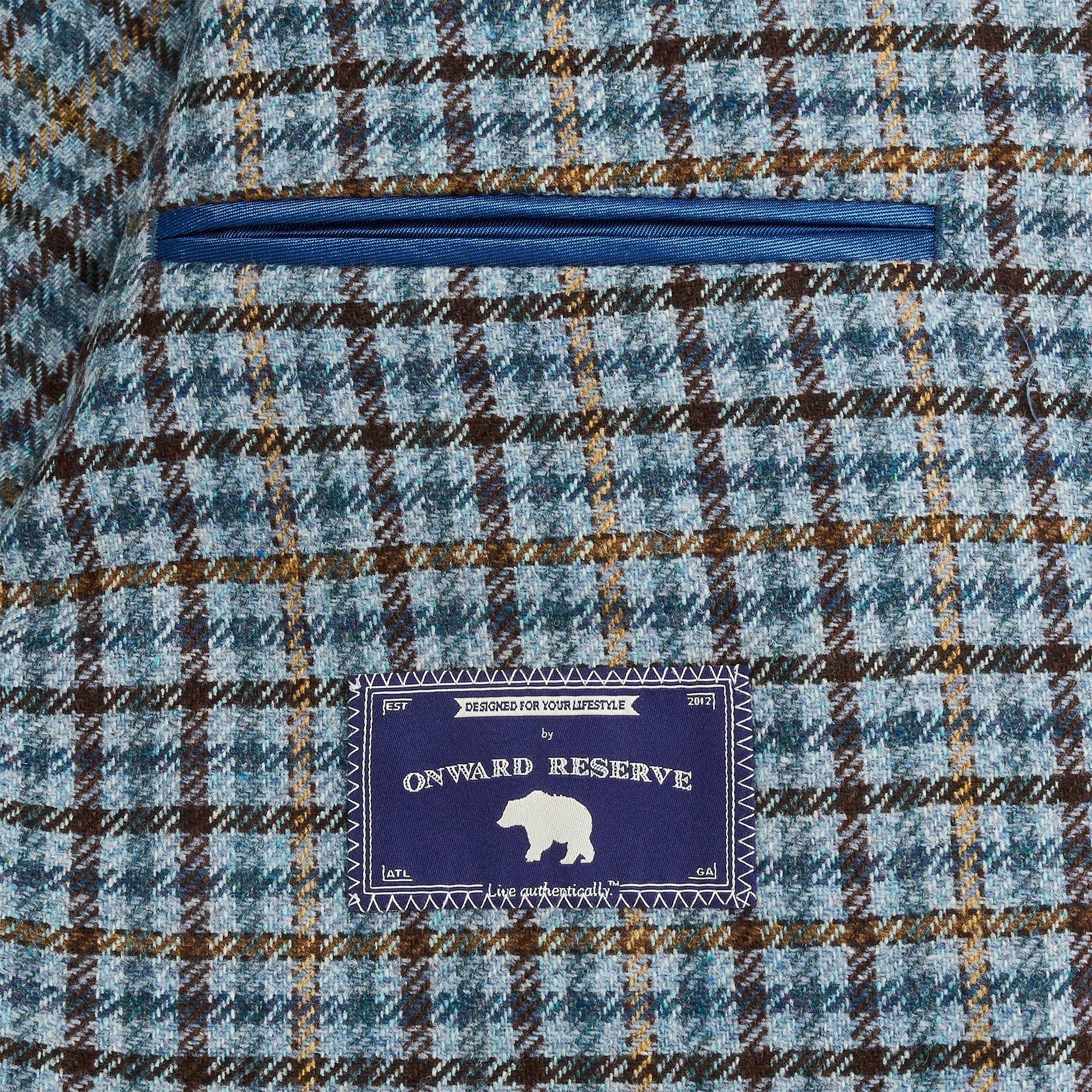 Endless Sky: Di Pray Sky/Chocolate Multi-Check Sport Coat