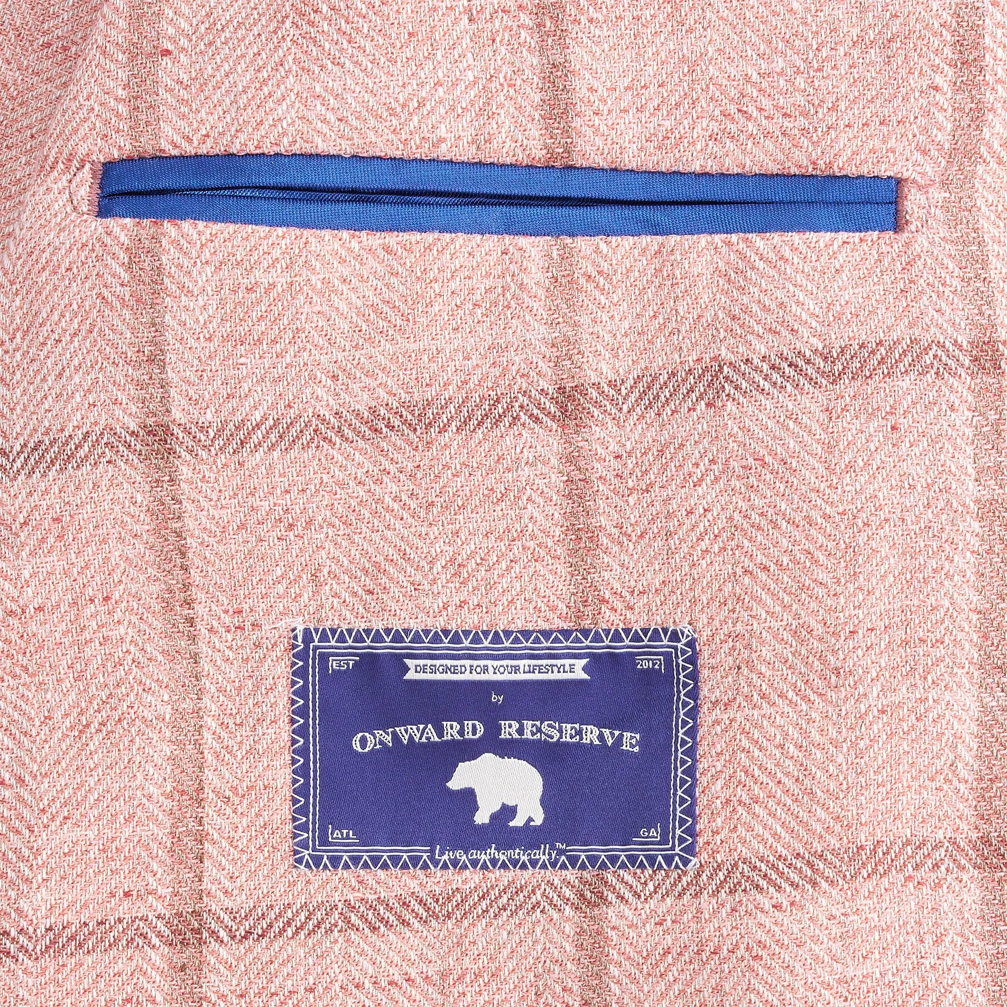 Dusty Cedar Drago Windowpane Stylish Sport Coat
