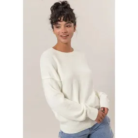 Easy Crew Neck Pullover Sweater
