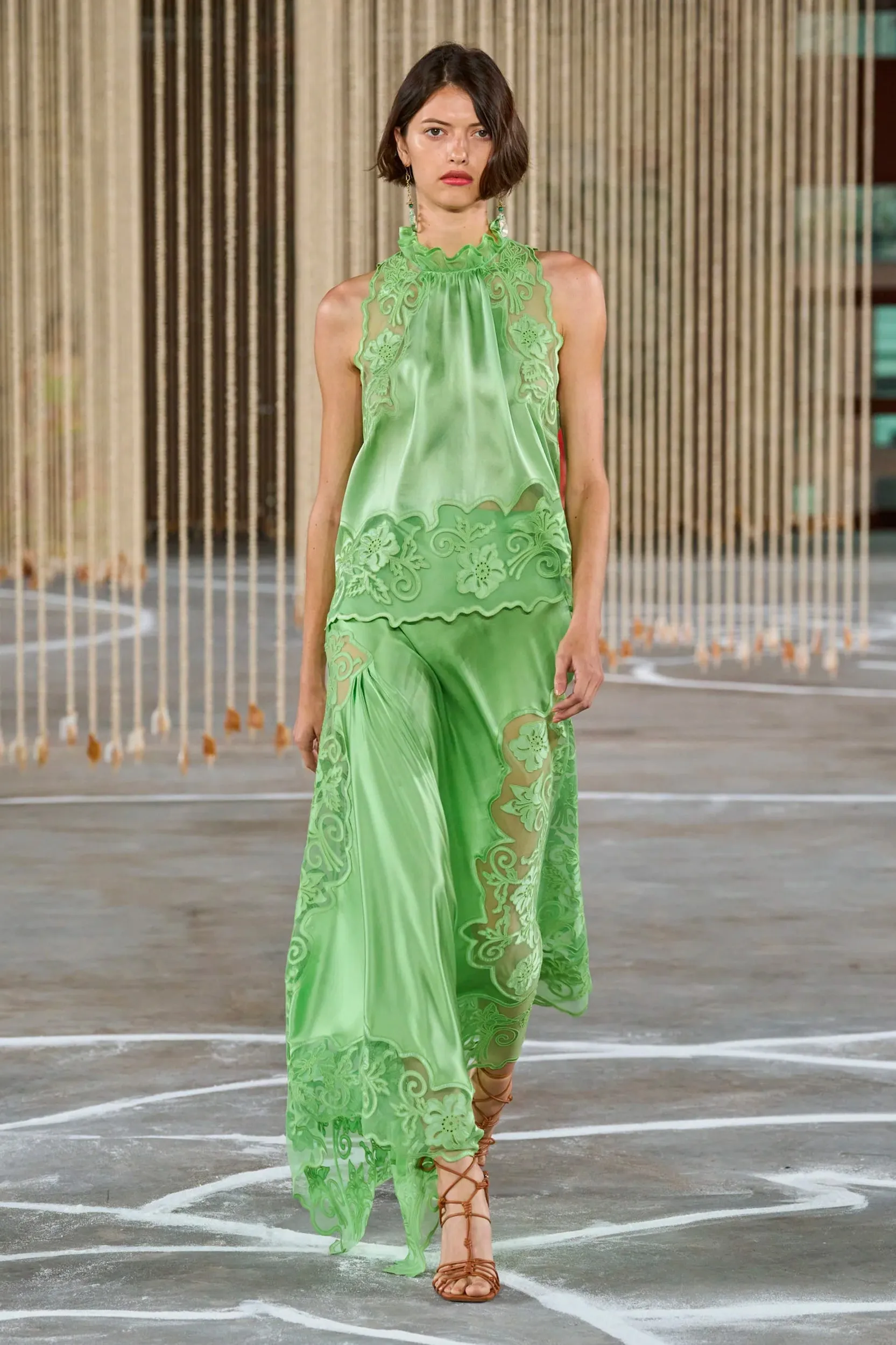 Elowen Silk Top in Celadon