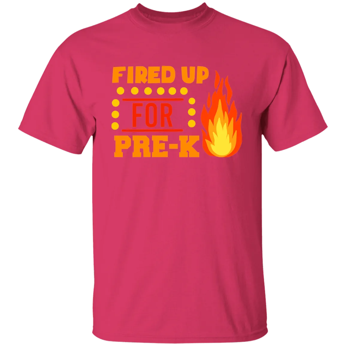 Fired Up For Pre K  Youth 100% Cotton T-Shirt