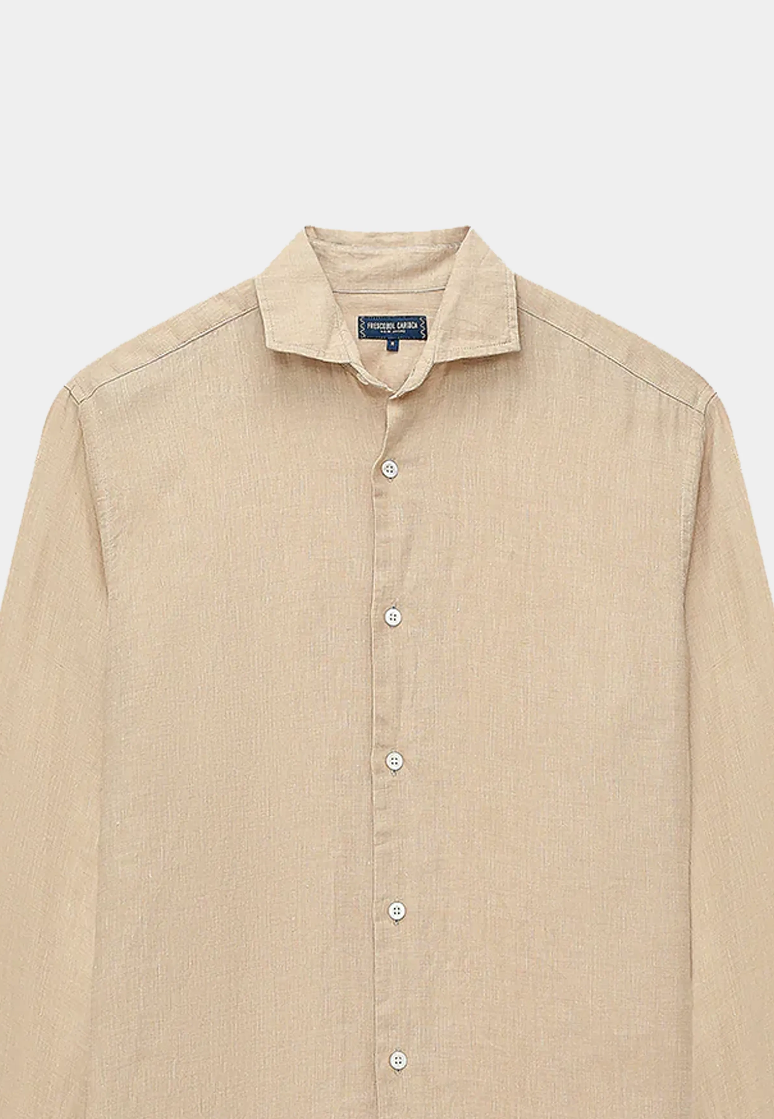 Frescobol Antonio Linen Shirt Sand Dune