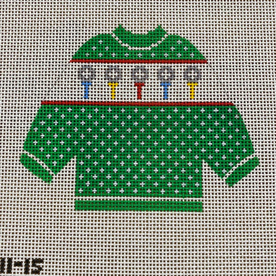 Golf Pullover Needlepoint Canvas