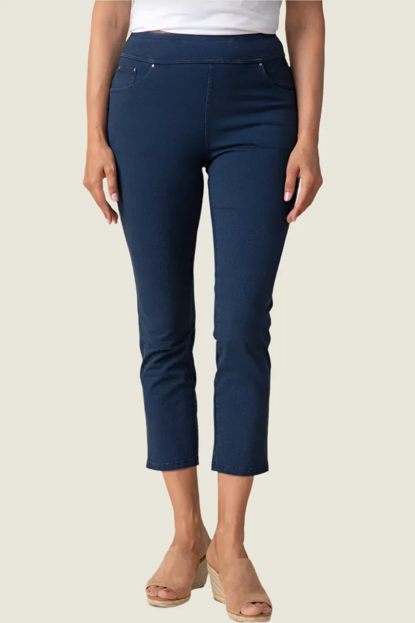 Habitat Stonewash Cotton Knit Jean Capri
