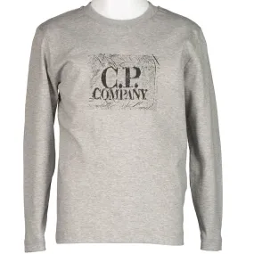 Junior Long Sleeve Stamp Logo T-Shirt