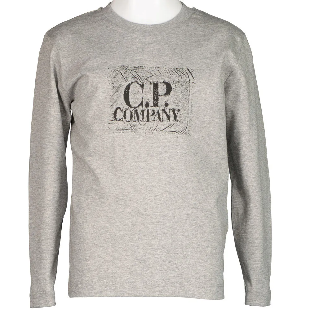 Junior Long Sleeve Stamp Logo T-Shirt