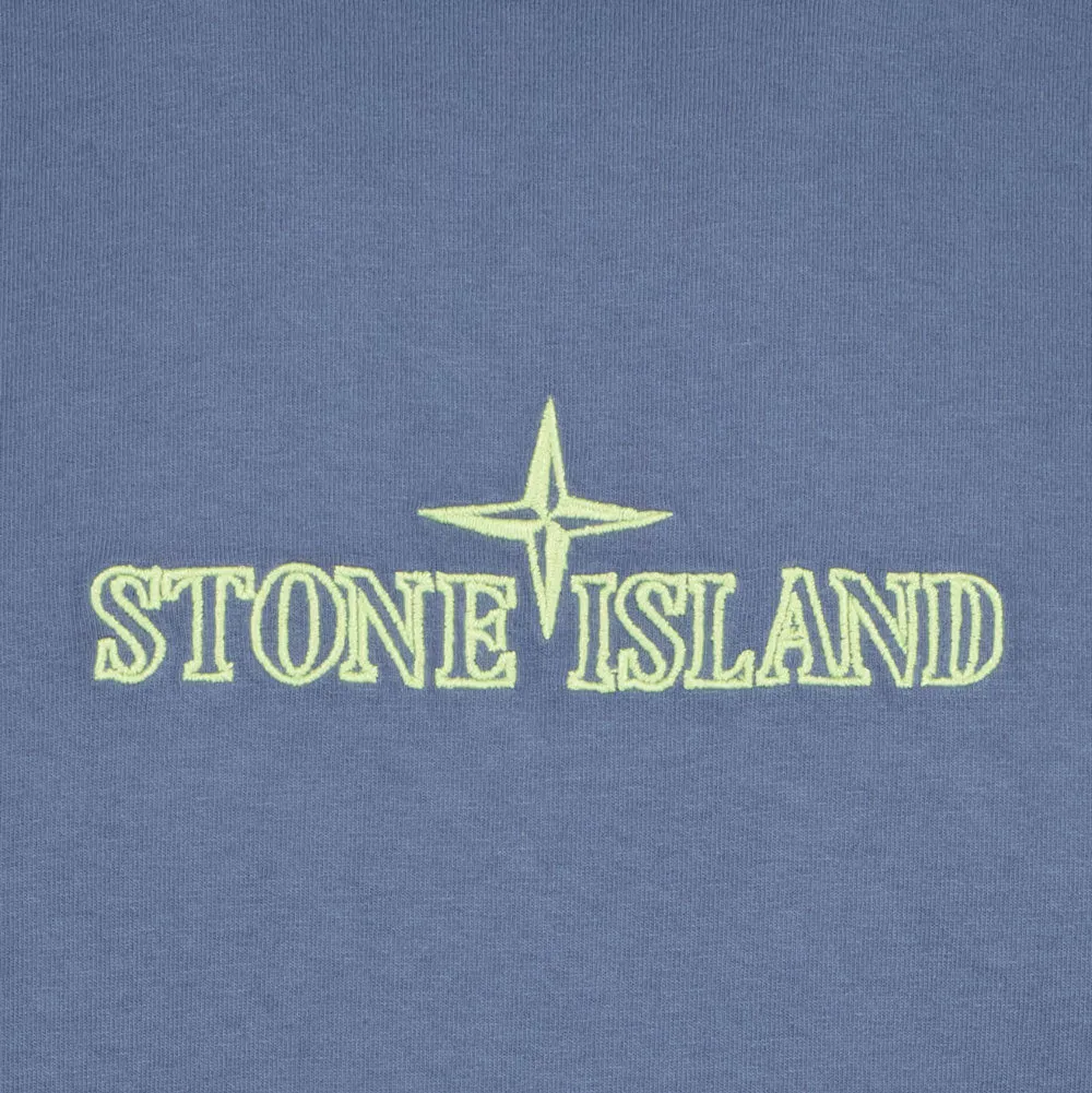 Junior Overlocked Seam Embroidered Logo T-Shirt