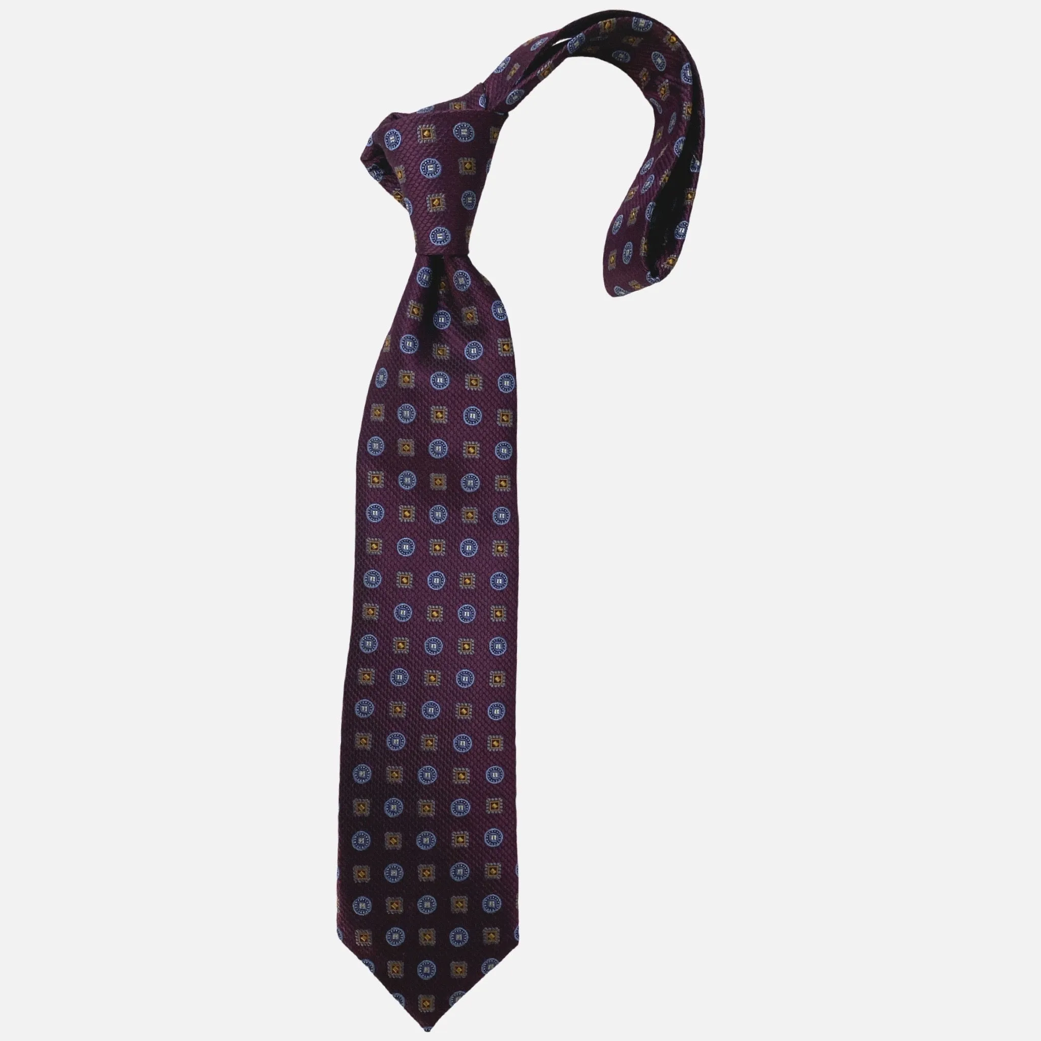 JZ Richards Plum Premium Silk Tie for Men