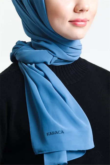 Karaca Crepe Lux Chiffon Hijab - Indigo