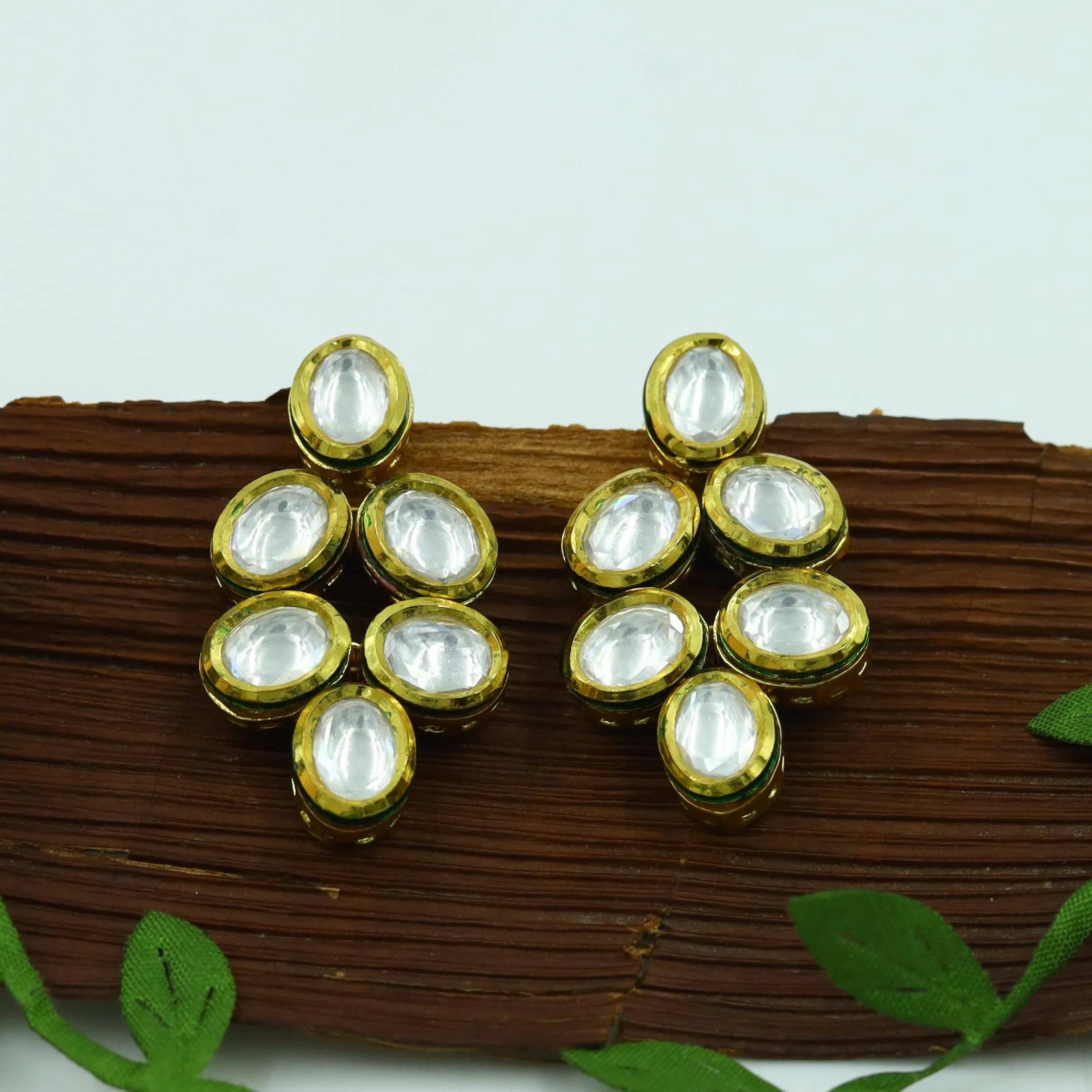Kundan Necklace Set Round Neck 8440-73