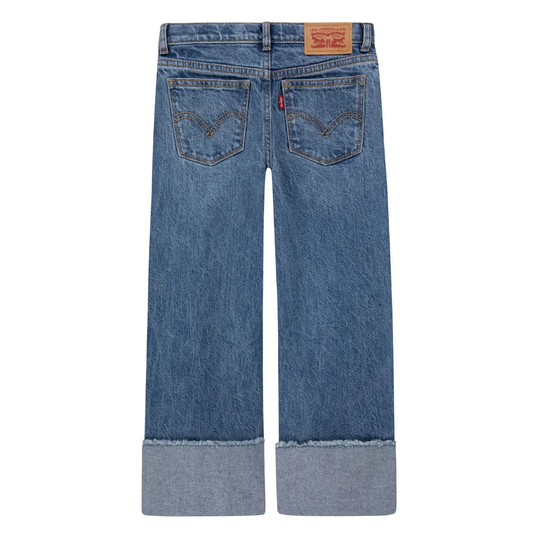 Levi's Wide Leg Jeans Deep Cuff Trailblazer (Little Kids)
