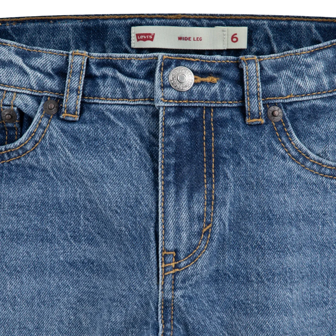 Levi's Wide Leg Jeans Deep Cuff Trailblazer (Little Kids)