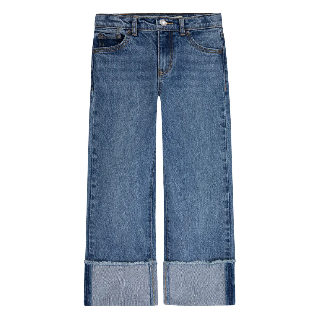 Levi's Wide Leg Jeans Deep Cuff Trailblazer (Little Kids)