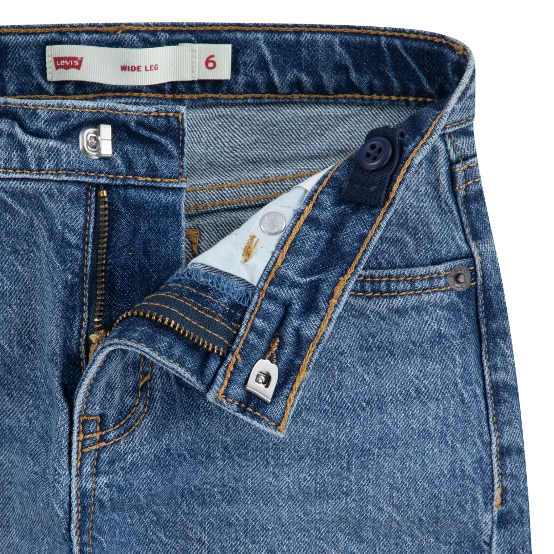 Levi's Wide Leg Jeans Deep Cuff Trailblazer (Little Kids)