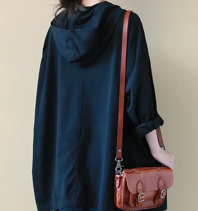 Long Sleeves Loose Casual Cotton Spring Summer Women Tops SXM97299