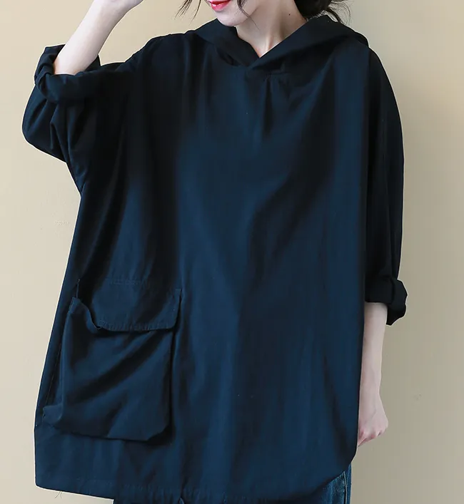 Long Sleeves Loose Casual Cotton Spring Summer Women Tops SXM97299