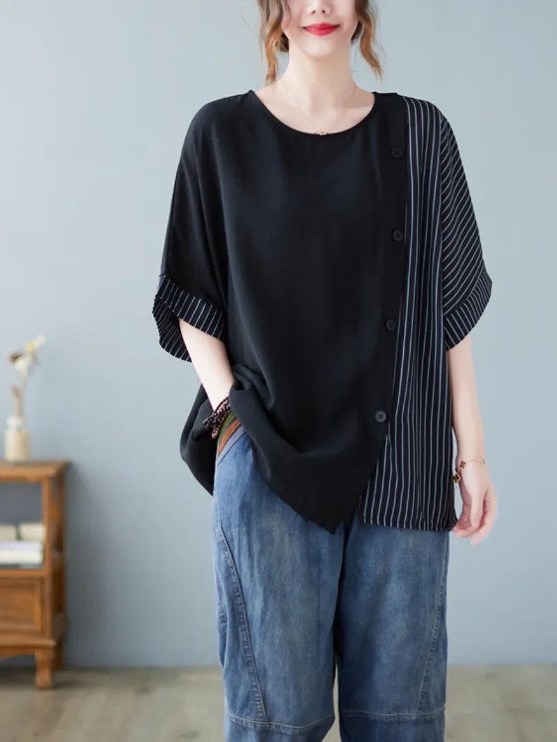 Love Is Here Women's Short Sleeves Round Neck Top