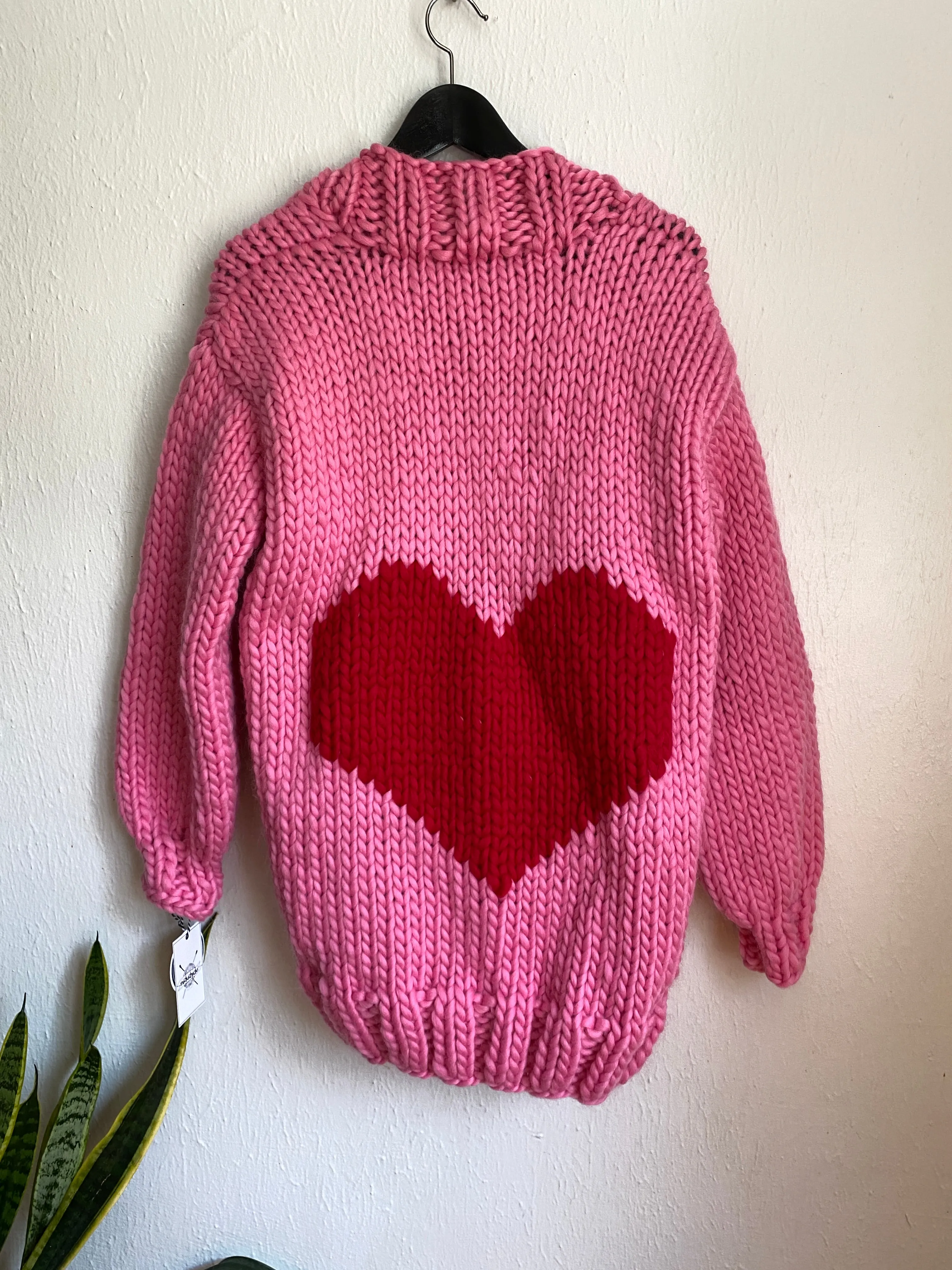 MADE TO ORDER : Heart U Back Cardigan Sweater