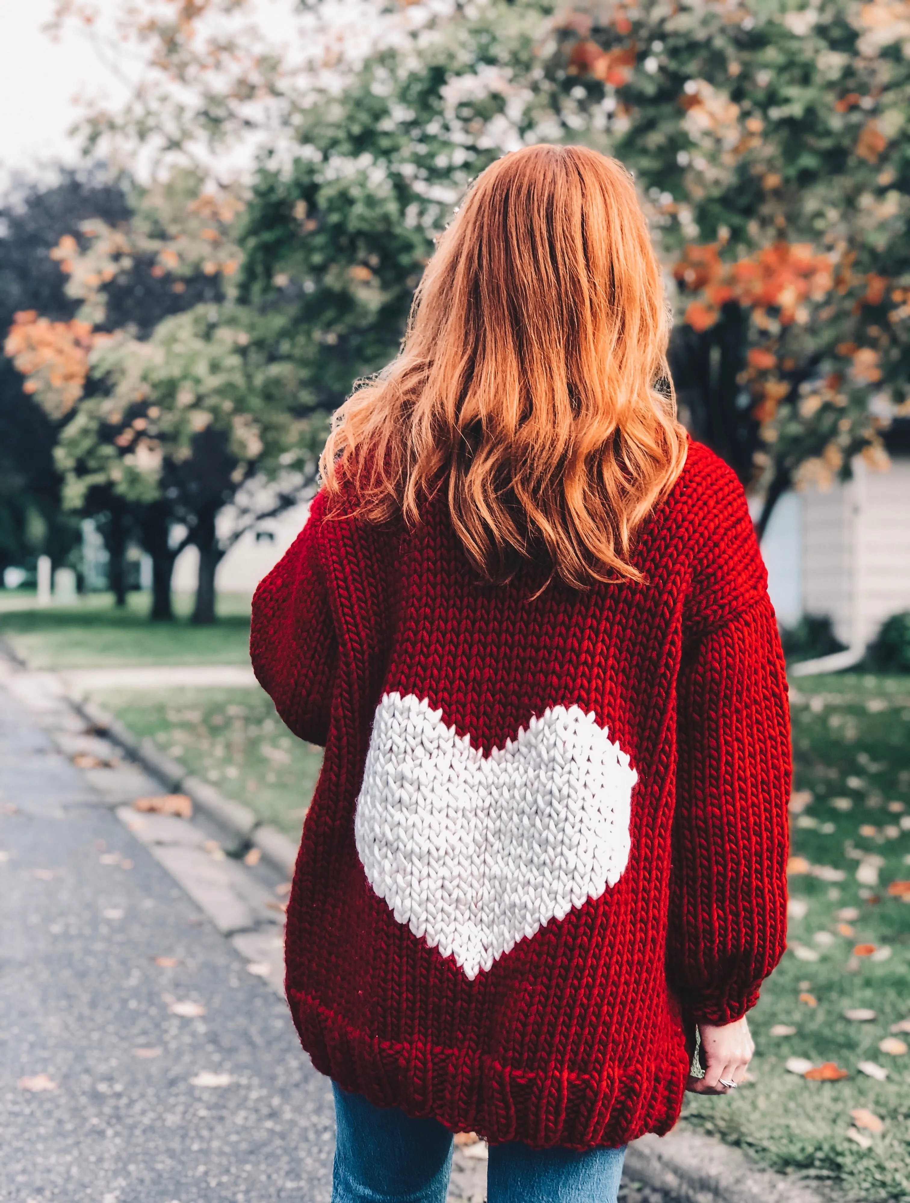 MADE TO ORDER : Heart U Back Cardigan Sweater