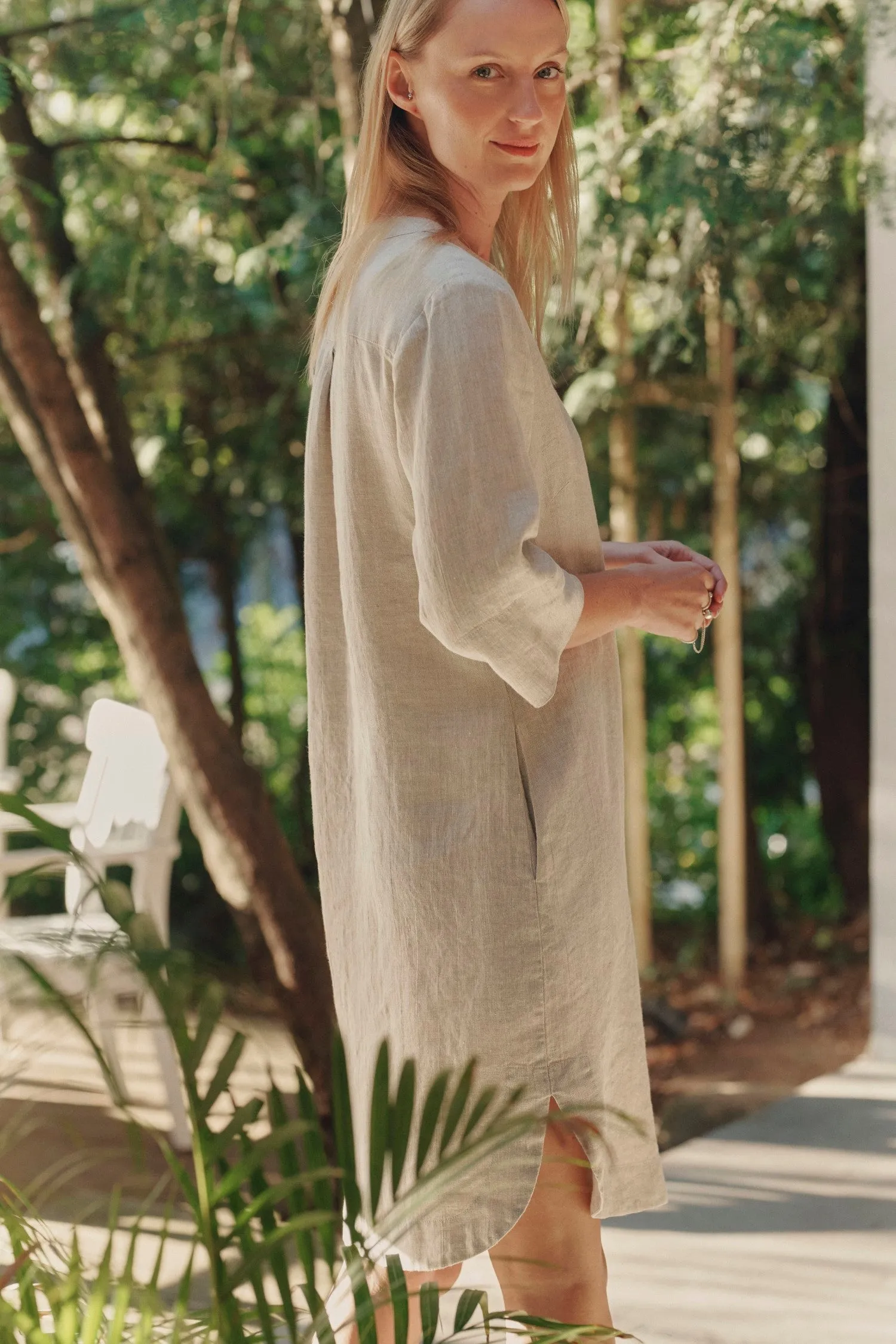 Melange Linen Prelude Dress