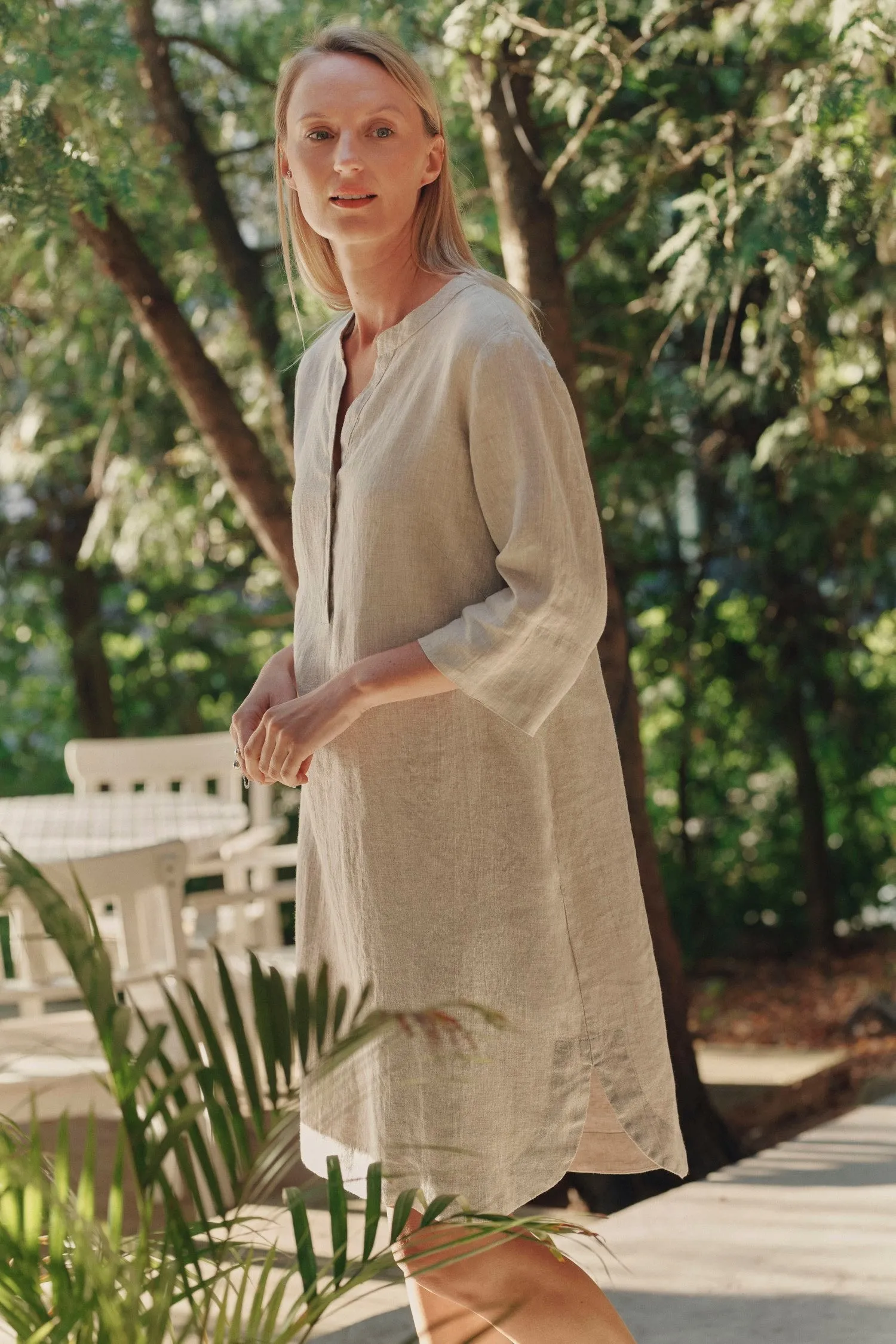 Melange Linen Prelude Dress