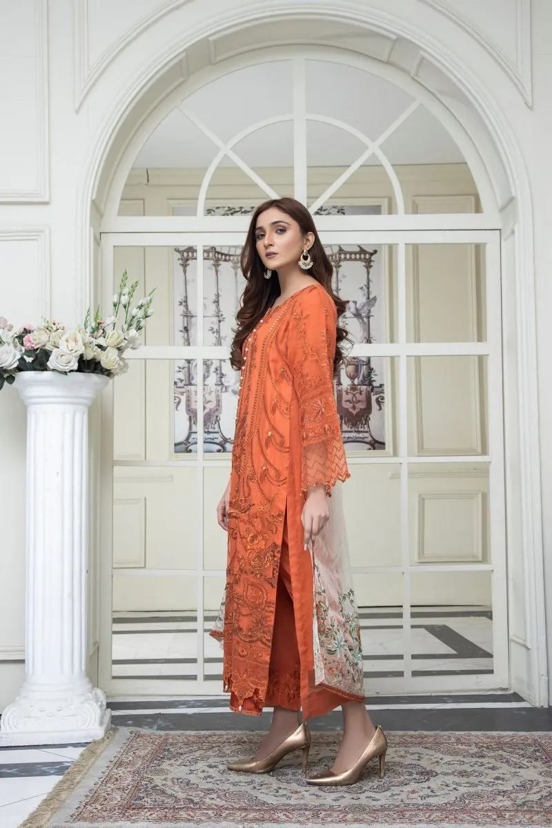 Mihrimah Embroidered Chiffon Party Wear MIH58