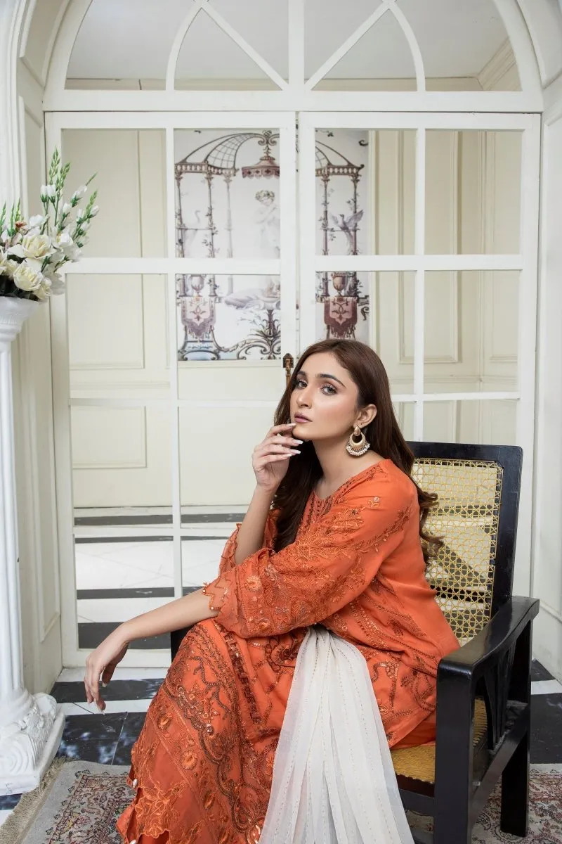 Mihrimah Embroidered Chiffon Party Wear MIH58