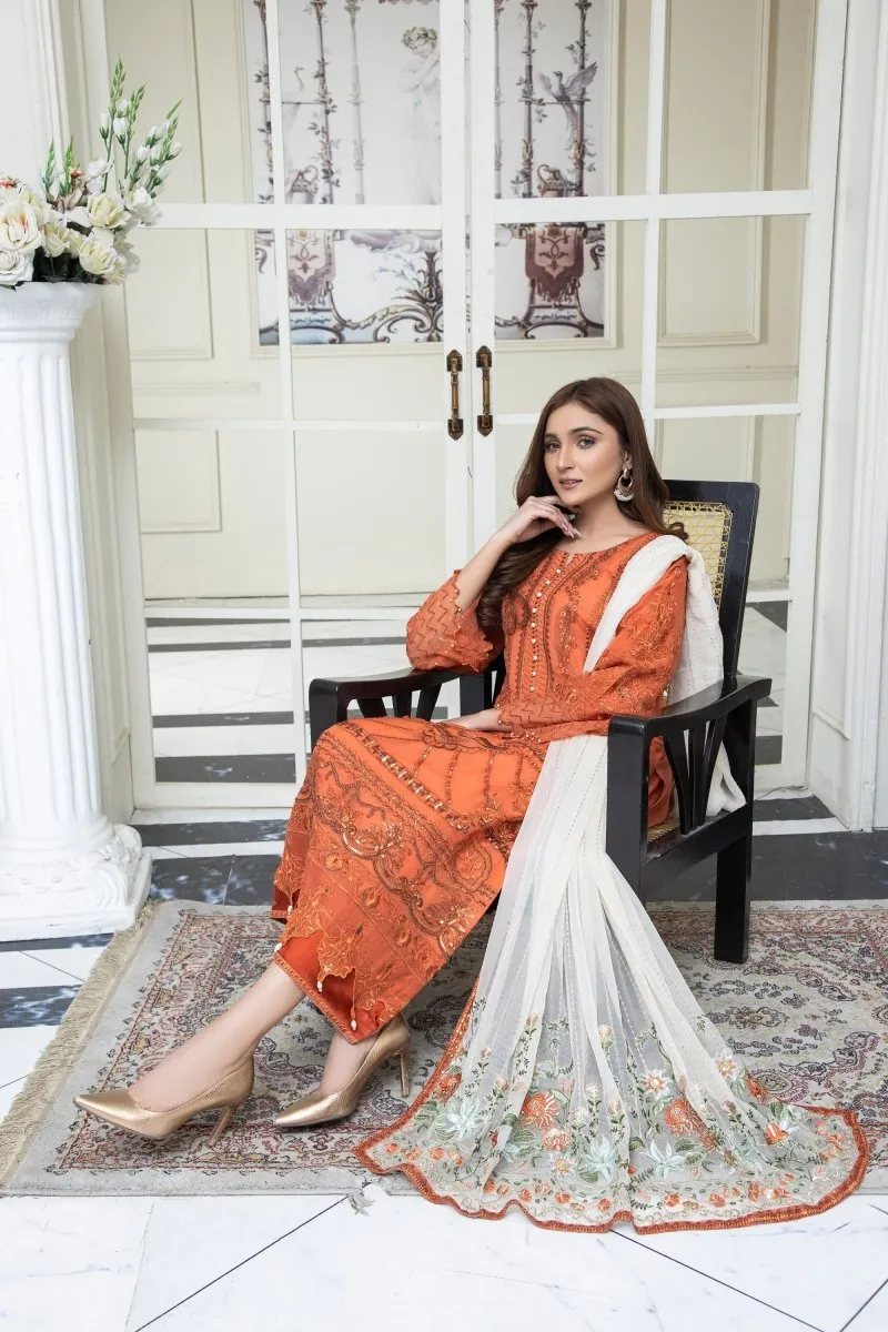 Mihrimah Embroidered Chiffon Party Wear MIH58
