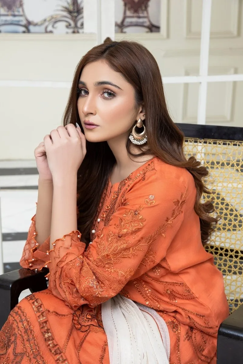 Mihrimah Embroidered Chiffon Party Wear MIH58